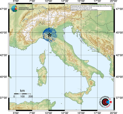 Area di invio delle email agli iscritti