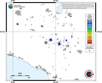 Mappa EMS - territori località