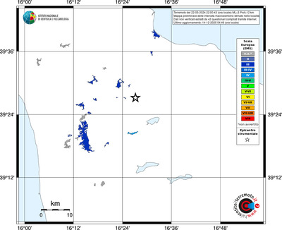 Mappa EMS - territori località