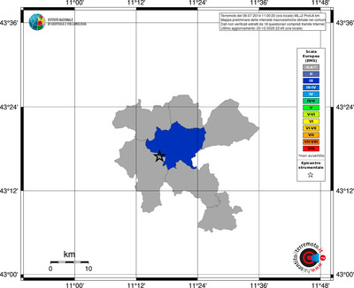 Mappa EMS - territori comuni