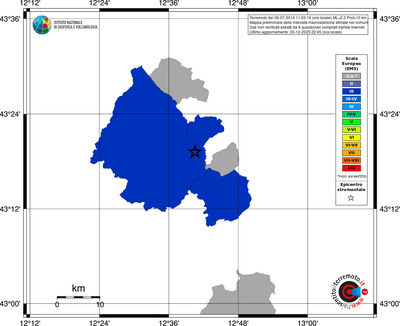 Mappa EMS - territori comuni