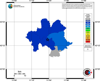 Mappa EMS - territori comuni