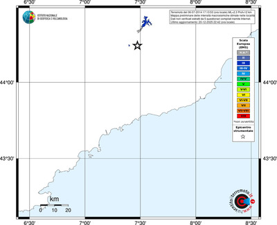 Mappa EMS - territori località