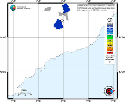 Mappa EMS - territori comuni