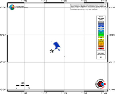 Mappa EMS - territori località