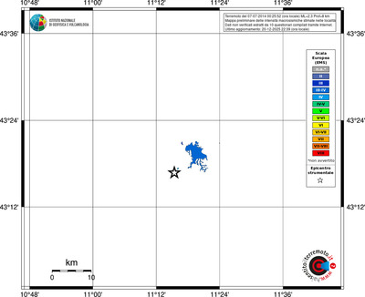 Mappa EMS - territori località