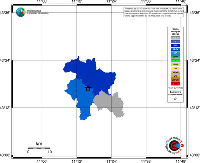 Mappa EMS - territori comuni