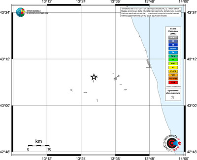 Mappa EMS - territori località