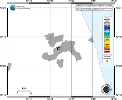 Mappa EMS - territori comuni