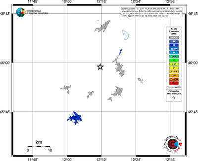 Mappa EMS - territori località