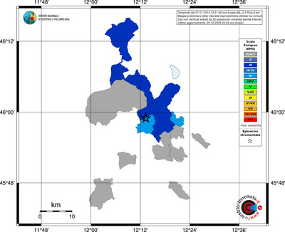 Mappa EMS - territori comuni
