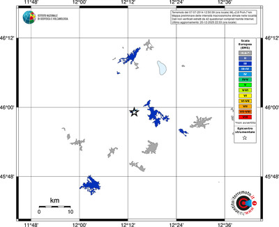 Mappa EMS - territori località