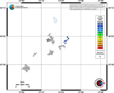 Mappa EMS - territori località