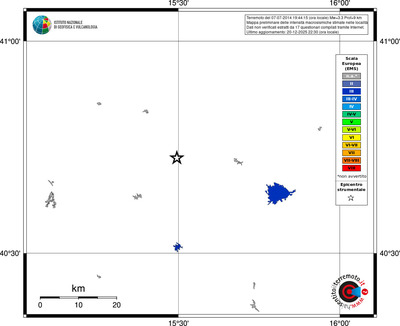 Mappa EMS - territori località