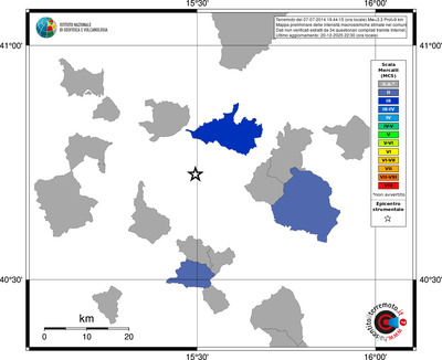 Mappa MCS - territori comuni
