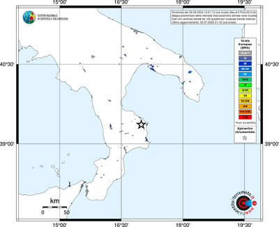 Mappa EMS - territori delle località