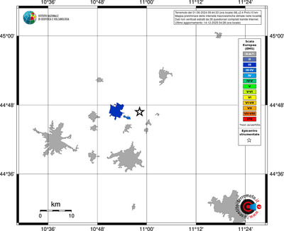Mappa EMS - territori località