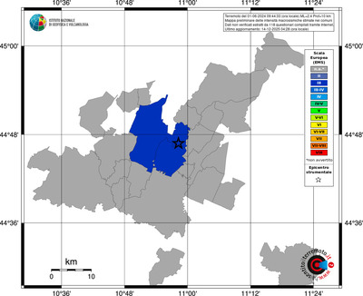 Mappa EMS - territori comuni