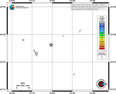 Mappa EMS - territori località