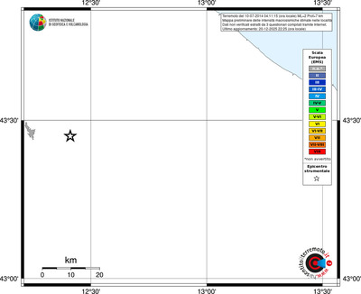 Mappa EMS - territori località