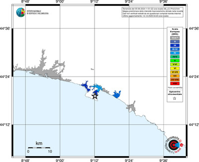Mappa EMS - territori località