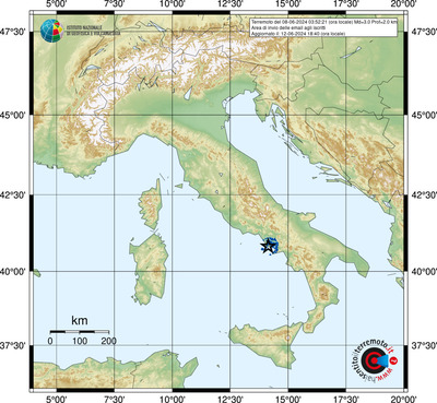 Comuni coperti dal Servizio Info-Terremoti