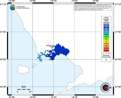Mappa EMS - territori delle località