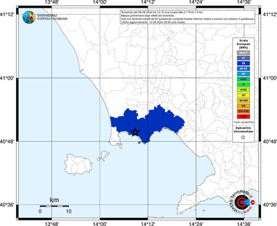 Mappa EMS riferita ai limiti comunali