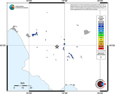 Mappa EMS - territori località