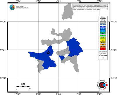 Mappa EMS - territori comuni