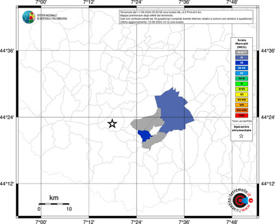 Mappa MCS riferita ai limiti comunali