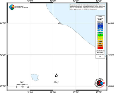 Mappa EMS - territori località