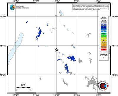 Mappa EMS - territori delle località