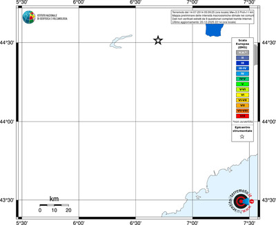 Mappa EMS - territori comuni