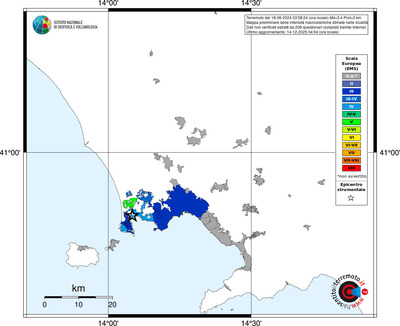 Mappa EMS - territori località