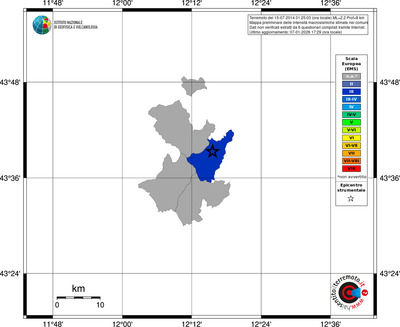 Mappa EMS - territori comuni