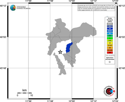 Mappa EMS - territori comuni