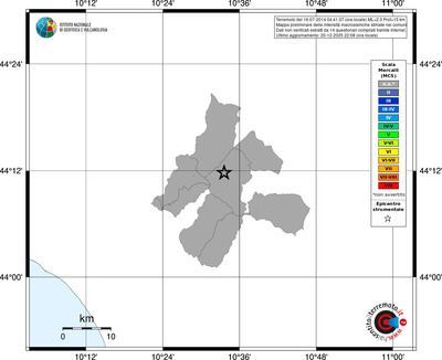 Mappa MCS - territori comuni