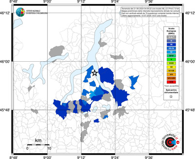 Mappa EMS - territori comunali