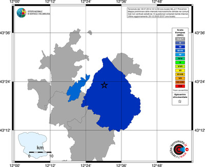 Mappa EMS - territori comuni