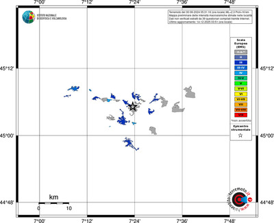 Mappa EMS - territori località