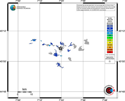 Mappa MCS - territori località