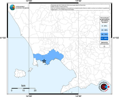 Mappa territorio comunale con almeno 3 questionari