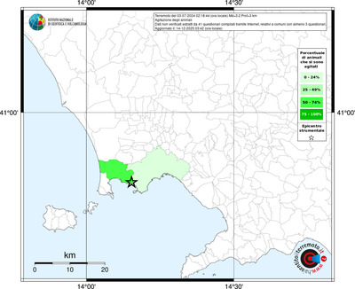 Mappa territorio comunale con almeno 3 questionari
