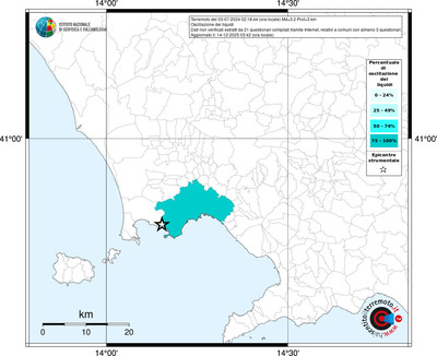 Mappa territorio comunale con almeno 3 questionari