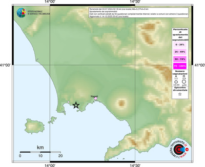 Mappa comuni con almeno 3 questionari