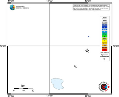 Mappa EMS - territori località