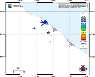 Mappa EMS - territori località