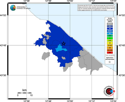 Mappa EMS - territori comuni