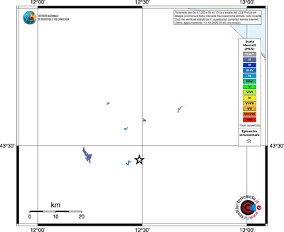 Mappa MCS - territori località